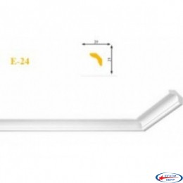 Плинтус пеноп. "LUX" Е 24 а( 130шт)