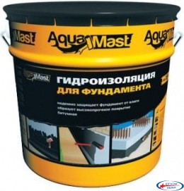 Мастика битумная aqvaMast (3кг) фундамент