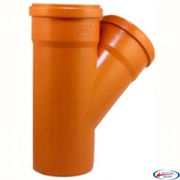 Тройник ПВХ EVCI PLASTIC 160х160-45* (наруж)