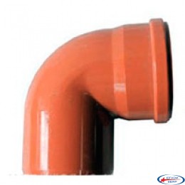 Колено EVCI PLASTIC д110 90* (наруж)