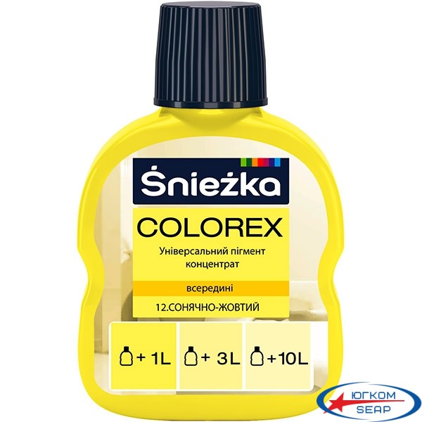 Пигмент Colorex №12 солнечный желтый 100 мл
