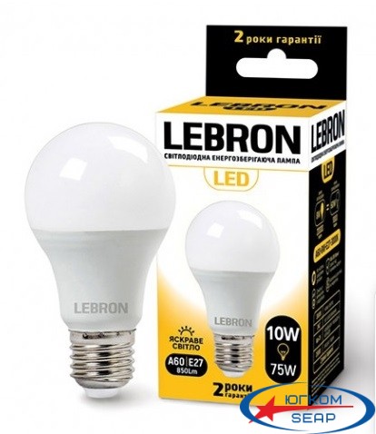 LED лампа Lebron  10W, Е27, 4100K (00-10-12) - 23464