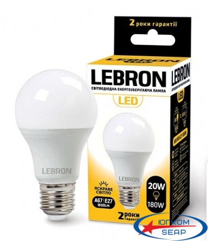 LED лампа Lebron L-G45, 4W, Е14, 4100K (00-10-24) - 23470