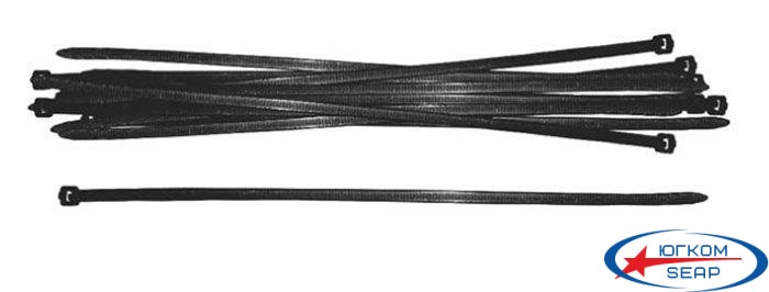 Хомуты затяжные 2,5х100 мм (100 шт), черные (23-133)