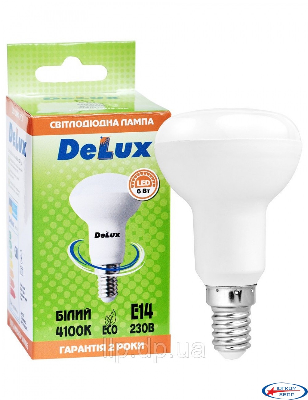 Лампа Delux 6Вт_4100К 220В Е14 R50