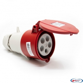 Розетка силова 32А/5 (3Р+N+РЕ) IP44, TP electric (3107-304-1601)