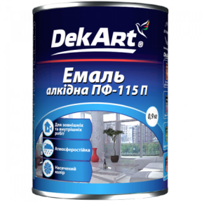 Емаль алкідна ПФ-115П DekArt шоколадна 0,9 кг