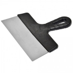 Шпатель нержавіючий з пластмасовою ручкою, 250 мм
